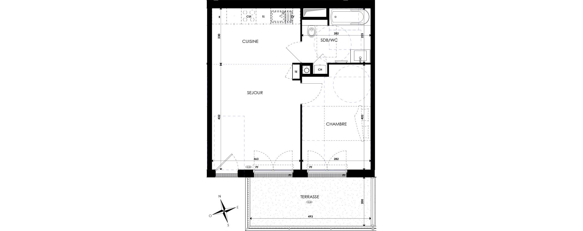 Appartement T2 de 41,50 m2 &agrave; Six-Fours-Les-Plages Les playes