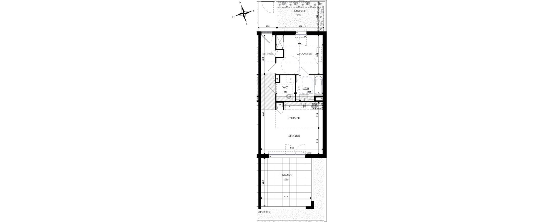Appartement T2 de 48,70 m2 &agrave; Six-Fours-Les-Plages Les playes