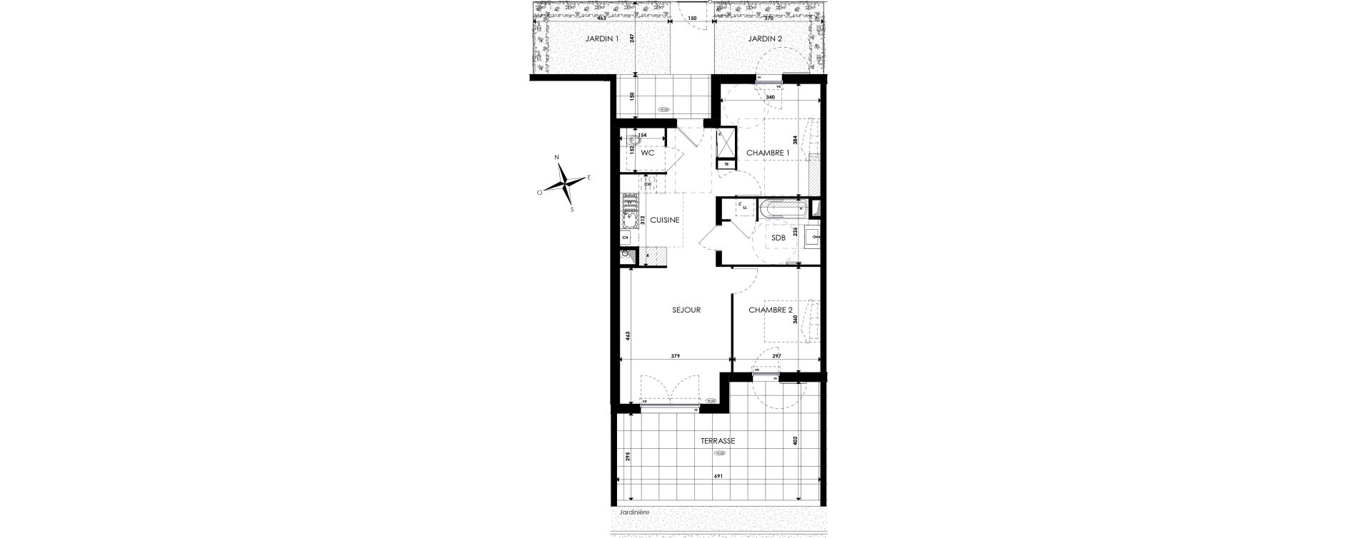 Appartement T3 de 61,90 m2 &agrave; Six-Fours-Les-Plages Les playes