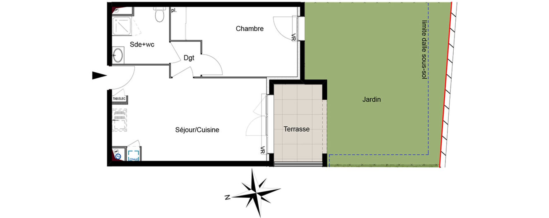 Appartement T2 de 41,20 m2 &agrave; Six-Fours-Les-Plages Centre