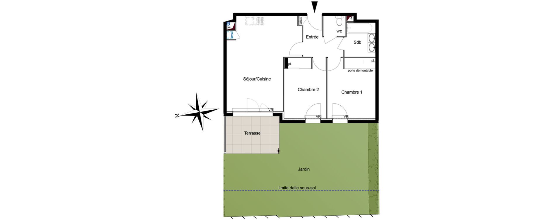 Appartement T3 de 59,01 m2 &agrave; Six-Fours-Les-Plages Centre