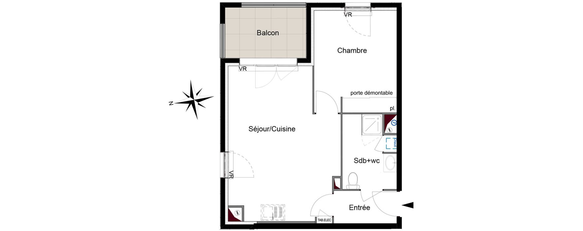 Appartement T2 de 42,94 m2 &agrave; Six-Fours-Les-Plages Centre
