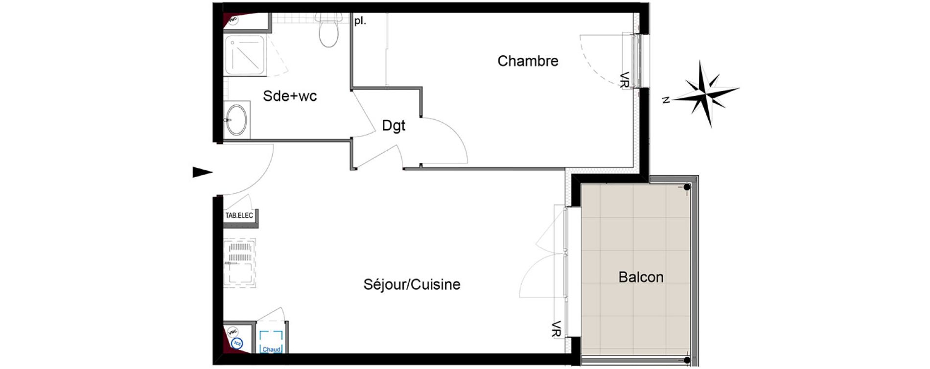 Appartement T2 de 41,20 m2 &agrave; Six-Fours-Les-Plages Centre