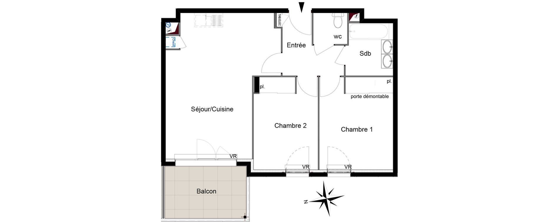 Appartement T3 de 58,87 m2 &agrave; Six-Fours-Les-Plages Centre