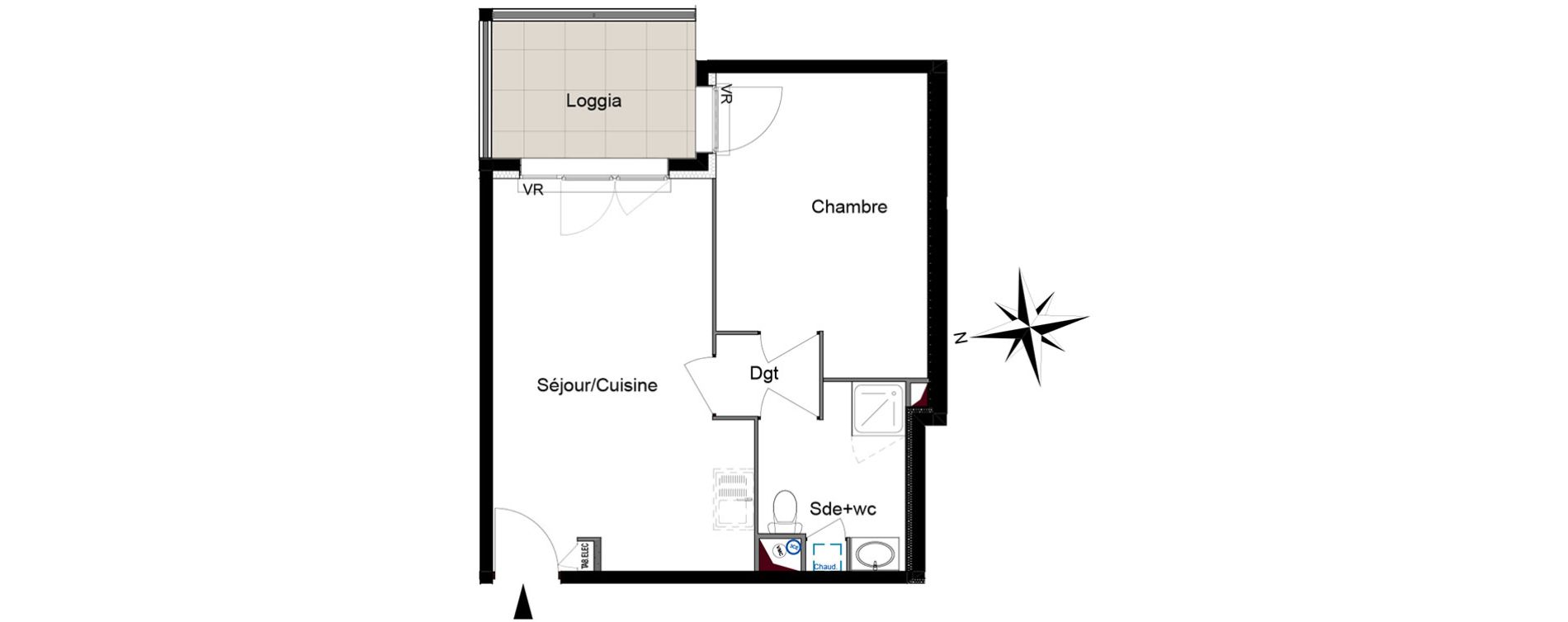 Appartement T2 de 39,92 m2 &agrave; Six-Fours-Les-Plages Centre