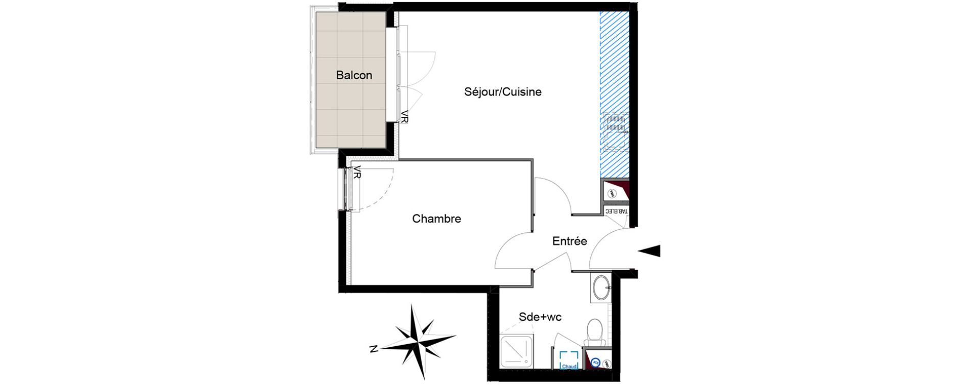 Appartement T2 de 39,95 m2 &agrave; Six-Fours-Les-Plages Centre