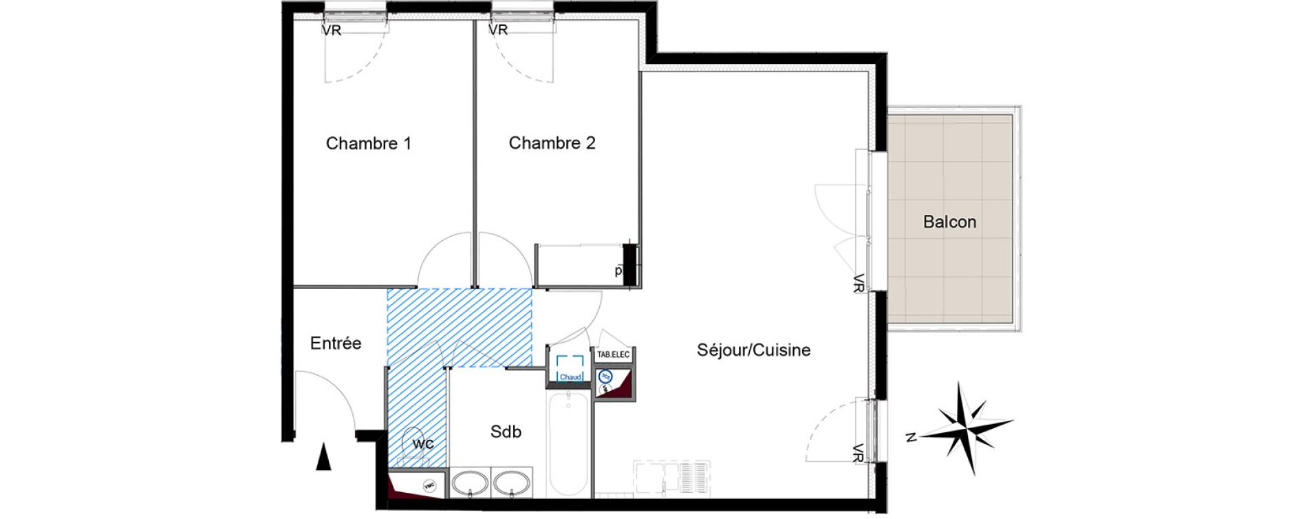 Appartement T3 de 60,55 m2 &agrave; Six-Fours-Les-Plages Centre