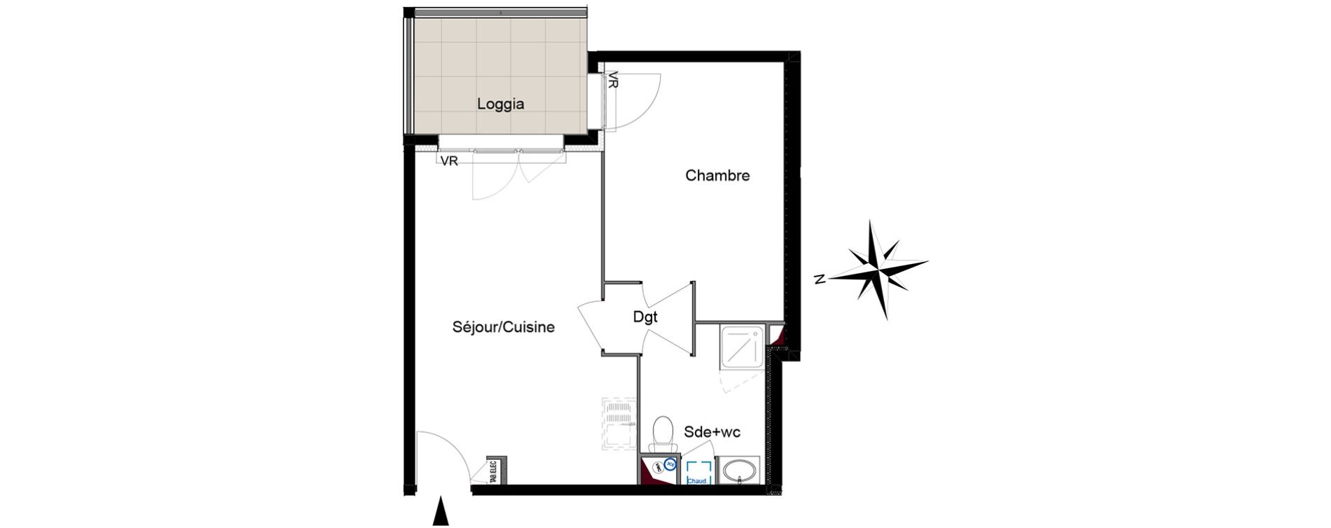 Appartement T2 de 39,92 m2 &agrave; Six-Fours-Les-Plages Centre