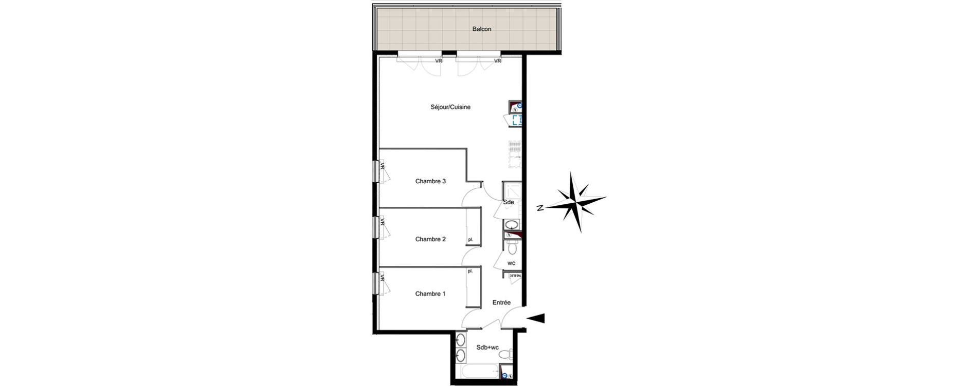 Appartement T4 de 80,77 m2 &agrave; Six-Fours-Les-Plages Centre