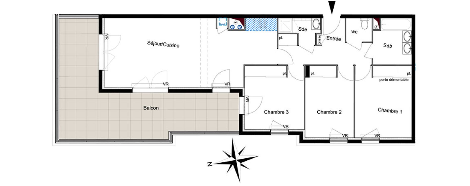 Appartement T4 de 86,14 m2 &agrave; Six-Fours-Les-Plages Centre