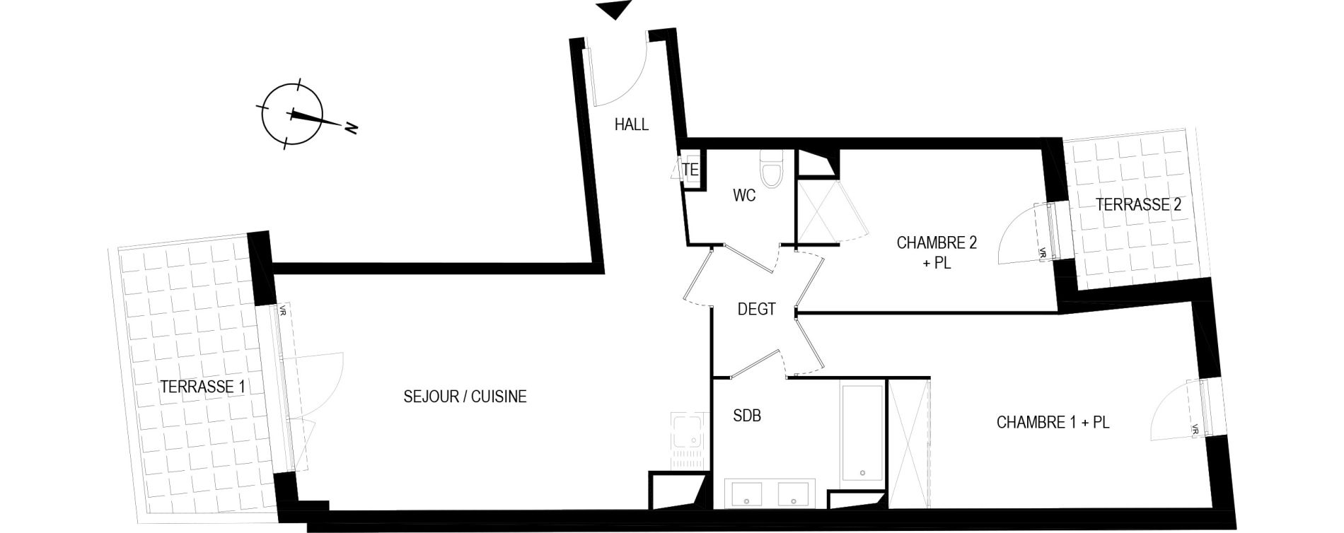 Appartement T3 de 63,58 m2 &agrave; Toulon Vert coteau