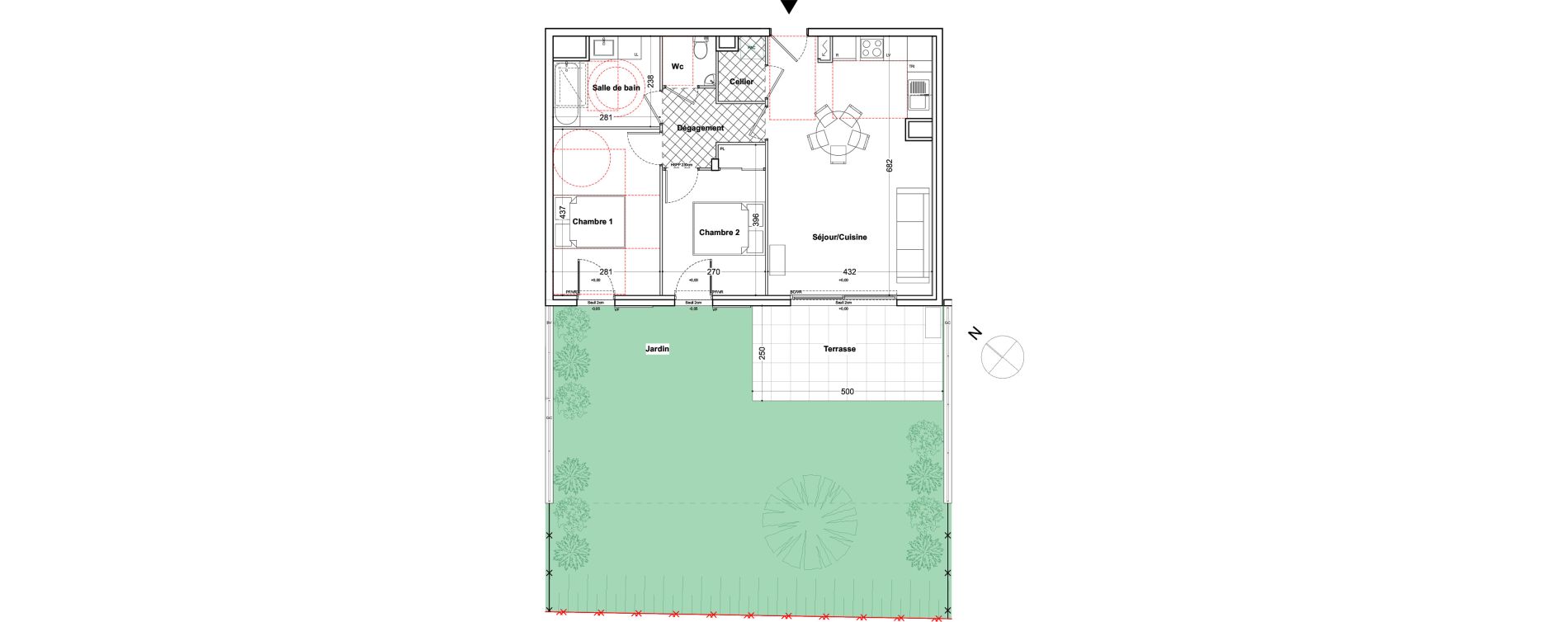 Appartement T3 de 64,69 m2 &agrave; Toulon Cap brun