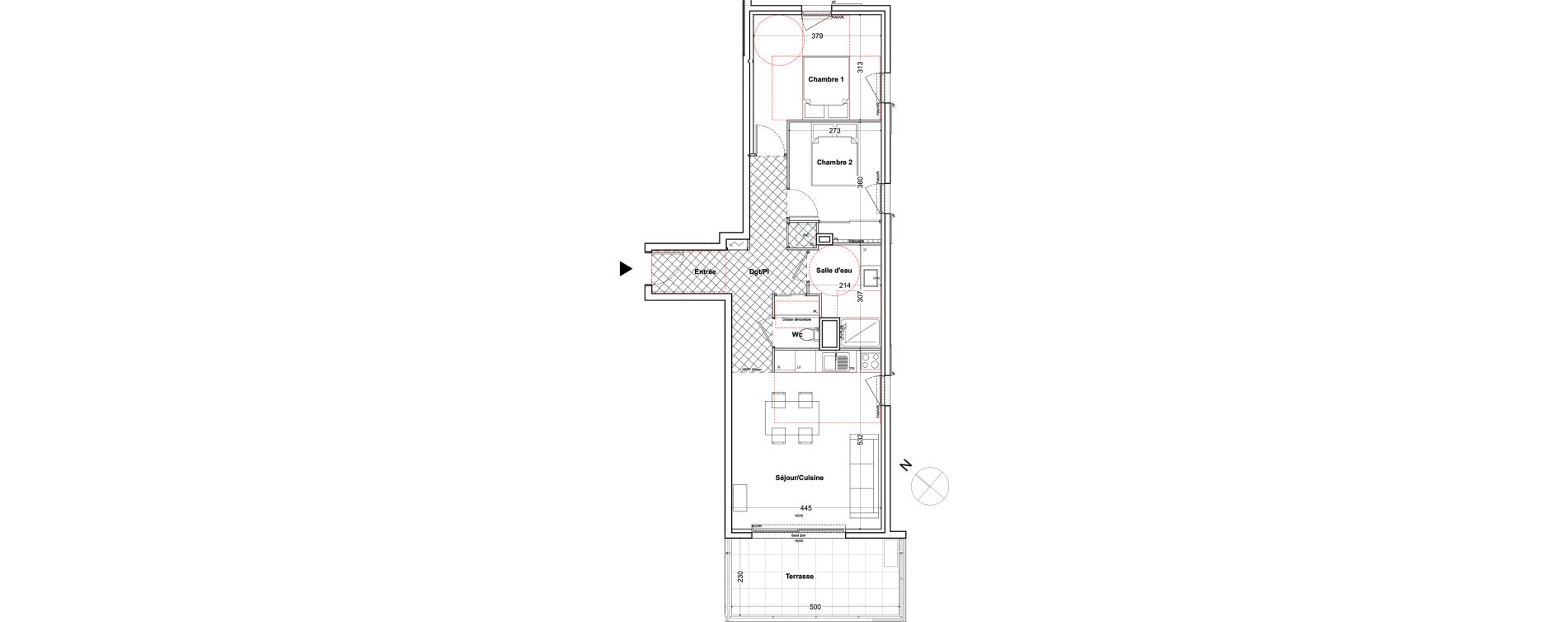 Appartement T3 de 64,97 m2 &agrave; Toulon Cap brun