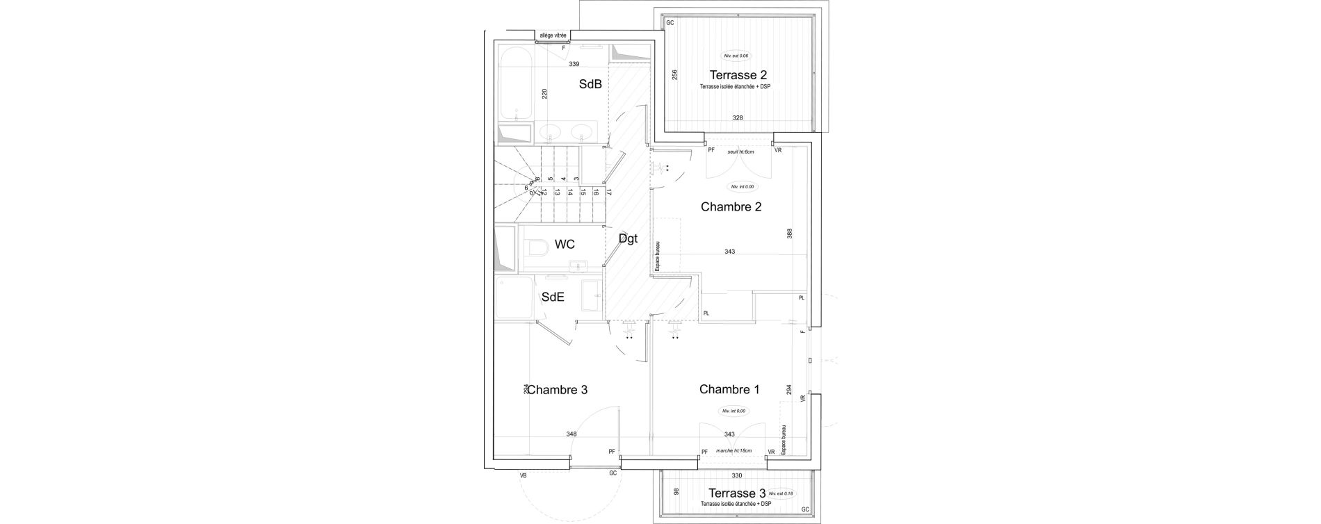 Villa T4 de 91,06 m2 &agrave; Toulon Cap brun