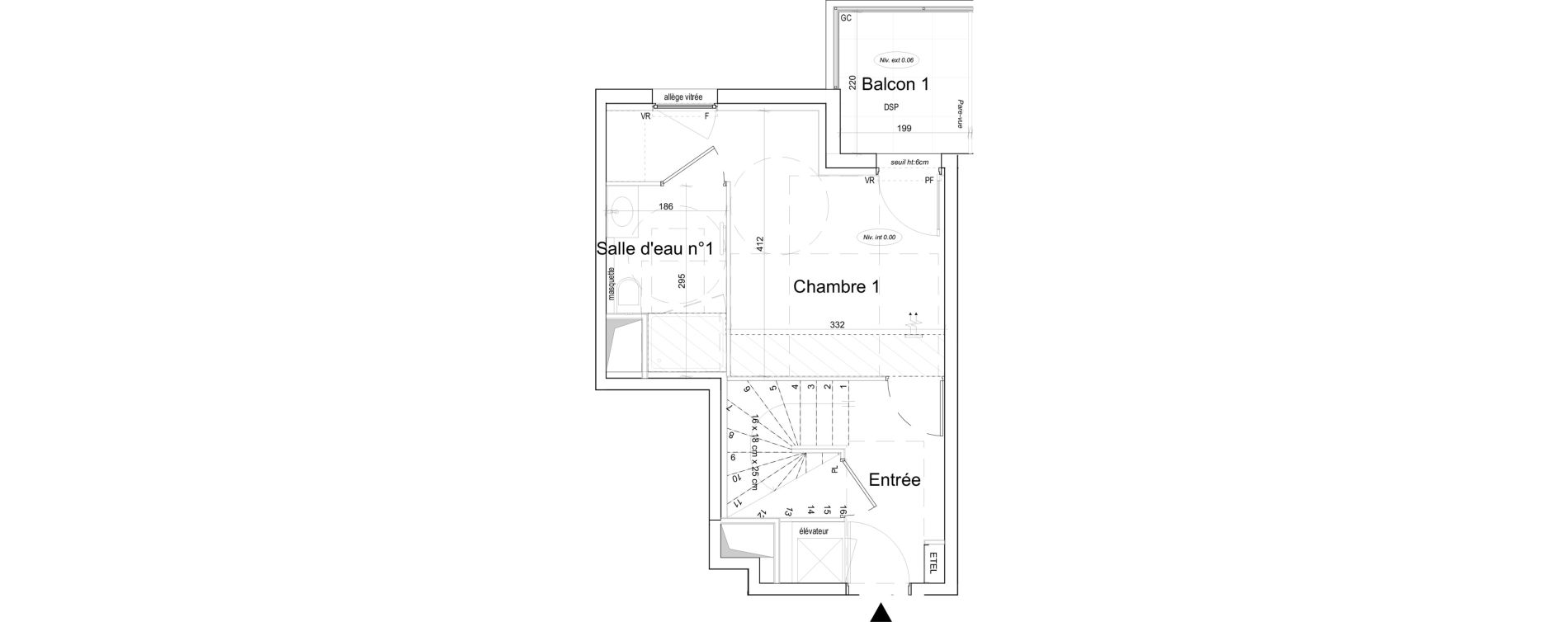 Duplex T4 de 145,93 m2 &agrave; Toulon Cap brun