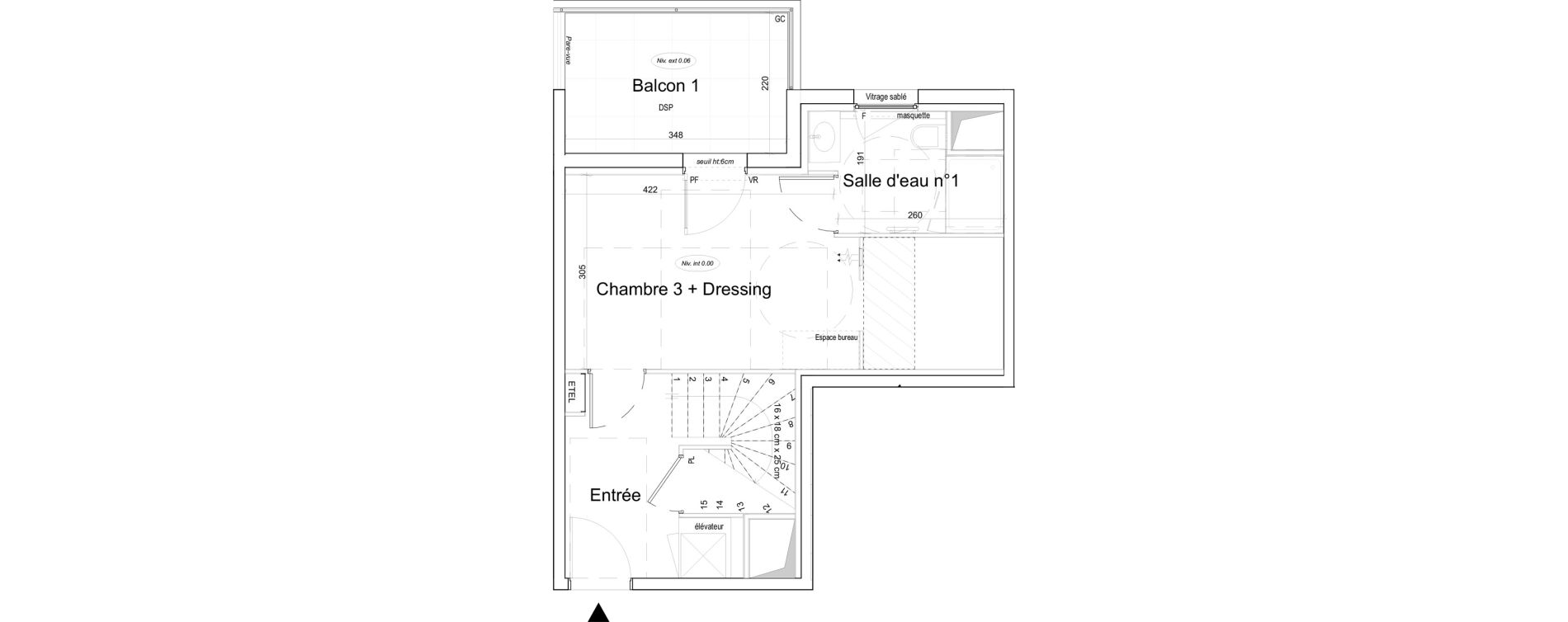 Duplex T4 de 150,34 m2 &agrave; Toulon Cap brun