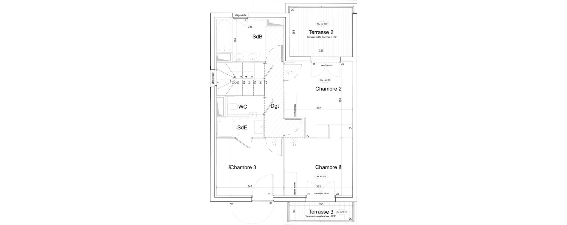 Villa T4 de 92,20 m2 &agrave; Toulon Cap brun