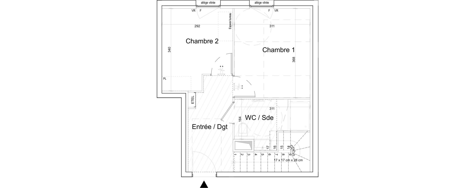 Duplex T3 de 79,45 m2 &agrave; Toulon Cap brun