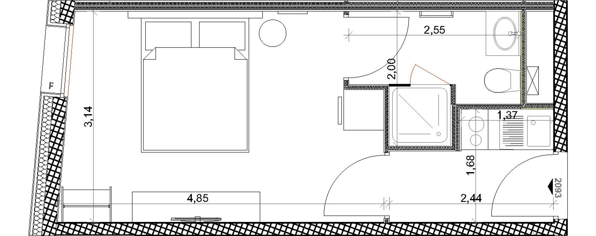 Appartement T1 de 21,46 m2 &agrave; Toulon Centre