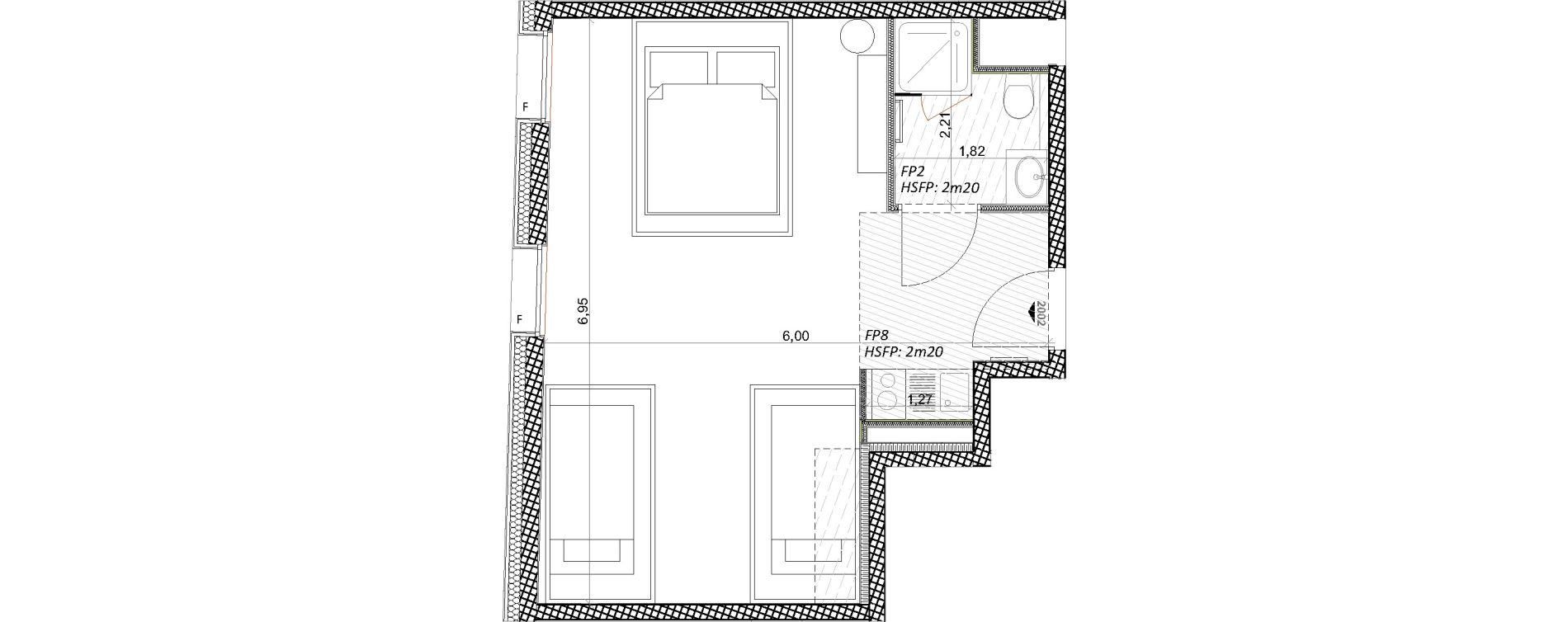 Appartement T2 de 34,99 m2 &agrave; Toulon Centre
