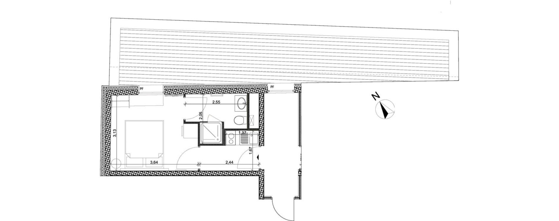 Appartement T1 de 21,18 m2 &agrave; Toulon Centre