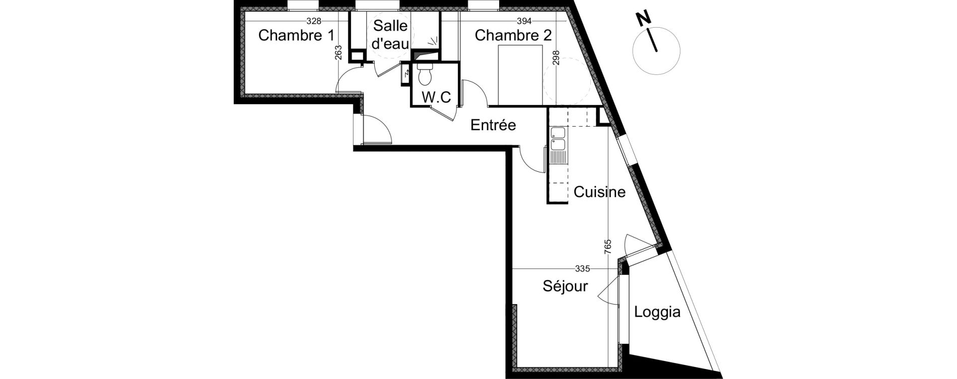Appartement T3 de 63,90 m2 &agrave; Avignon Zac bel air