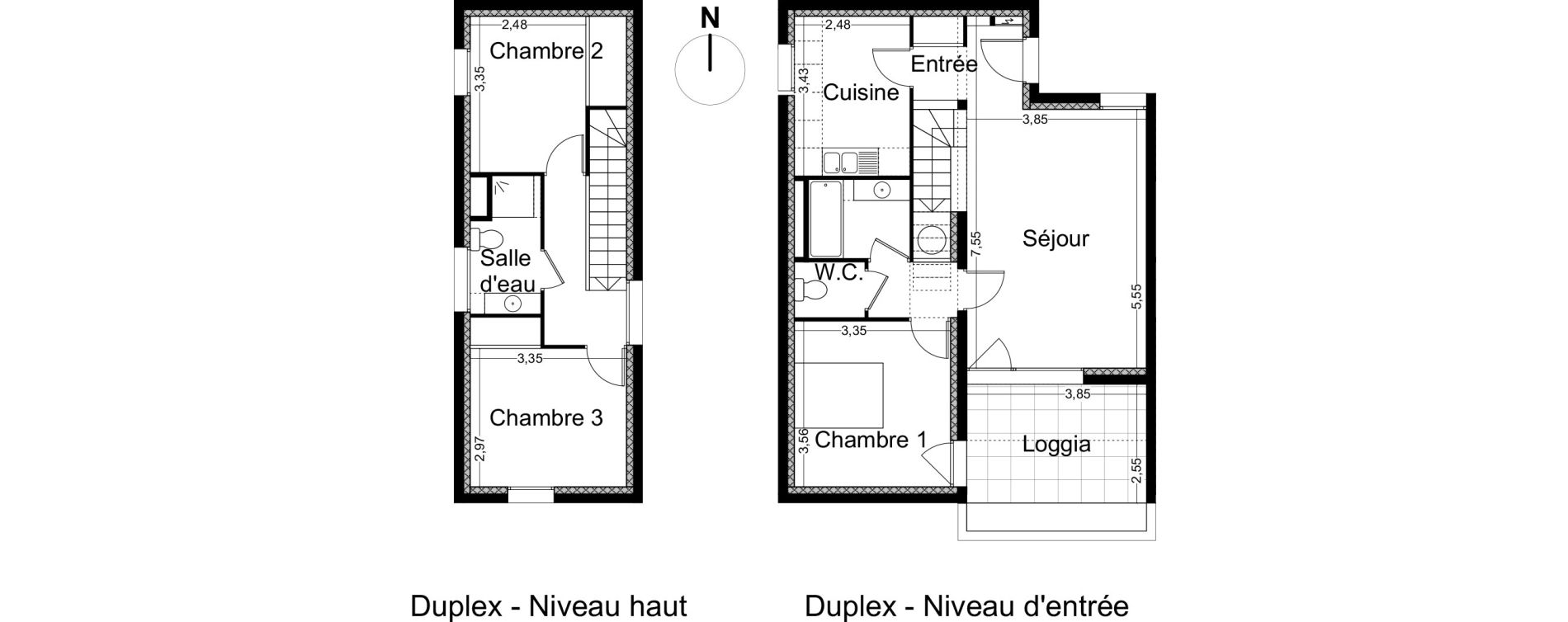 Appartement T4 de 86,10 m2 &agrave; Avignon Zac bel air