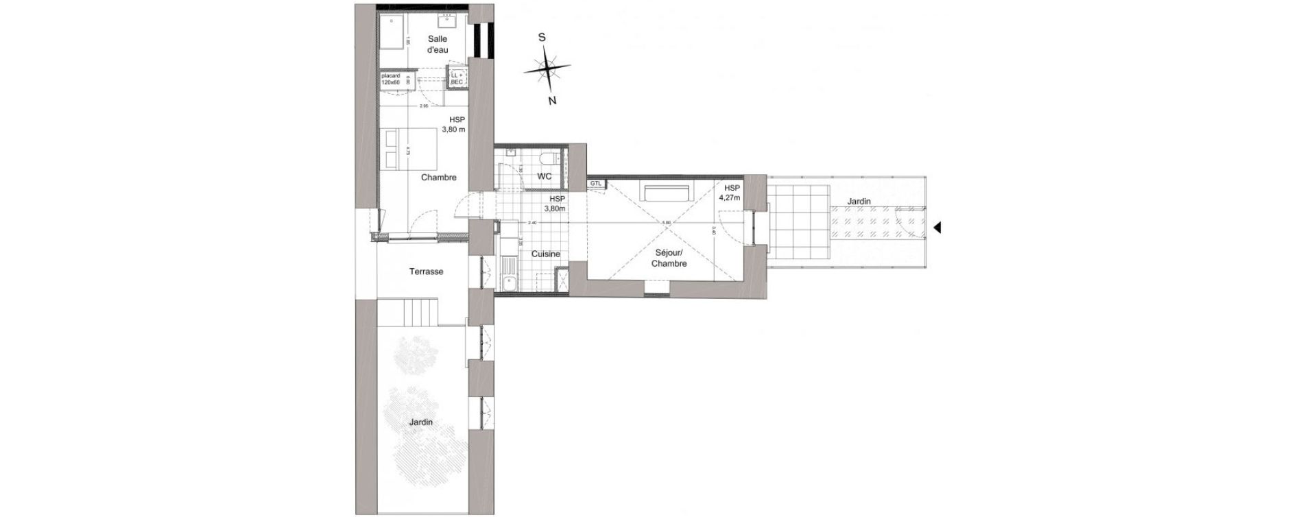 Appartement T2 de 52,00 m2 &agrave; Avignon Intra muros