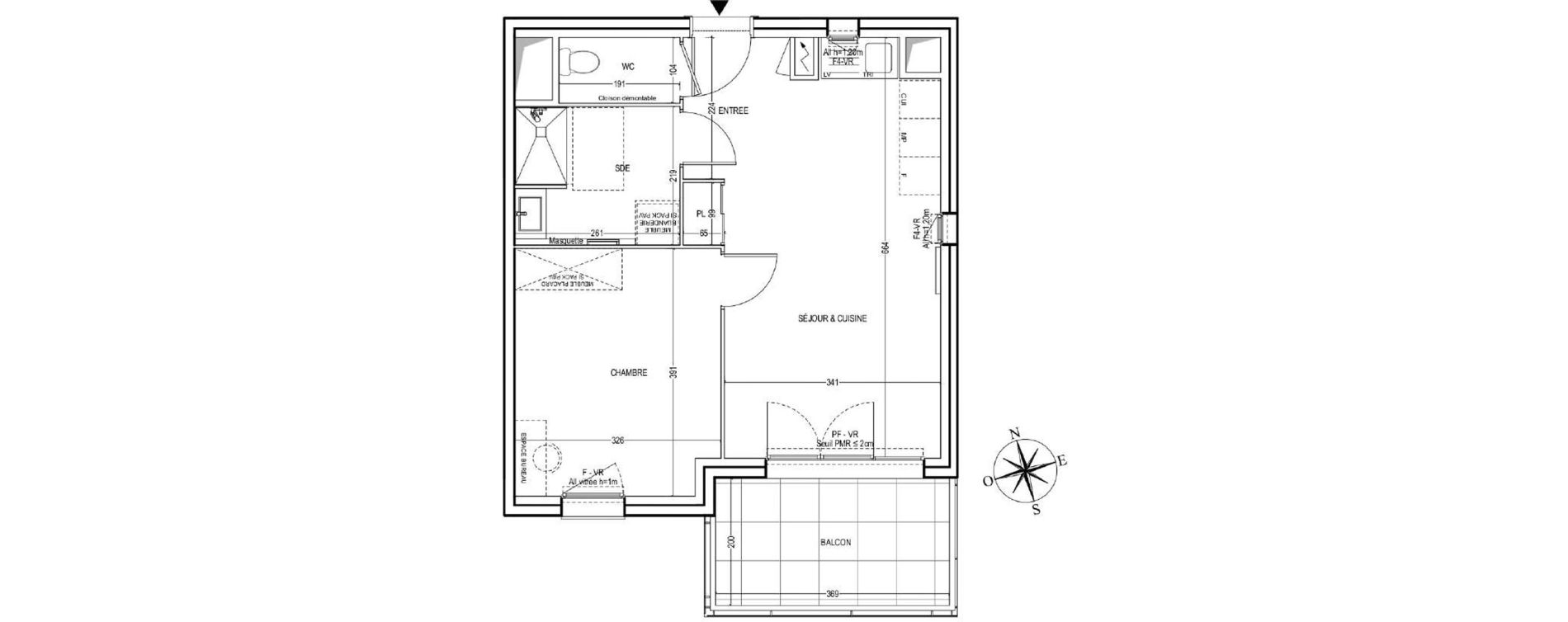 Appartement T2 de 44,15 m2 &agrave; Avignon Saint-jean avignon