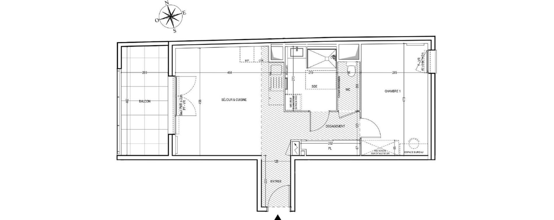 Appartement T2 de 50,81 m2 &agrave; Avignon Saint-jean avignon