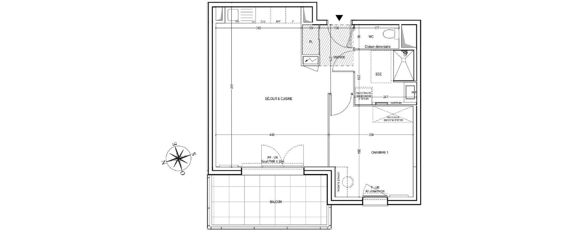 Appartement T2 de 49,40 m2 &agrave; Avignon Saint-jean avignon
