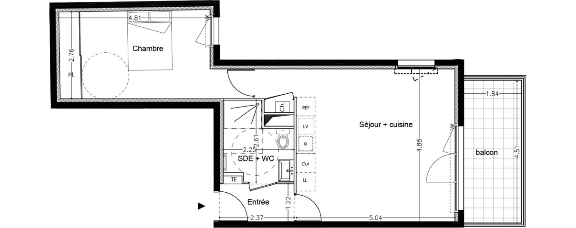 Appartement T2 de 48,50 m2 &agrave; Avignon Rocade sud