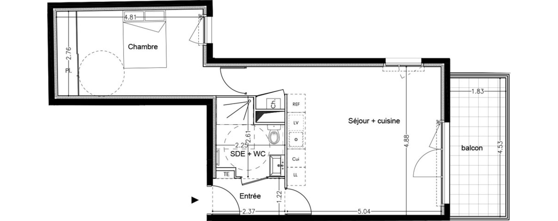 Appartement T2 de 48,50 m2 &agrave; Avignon Rocade sud