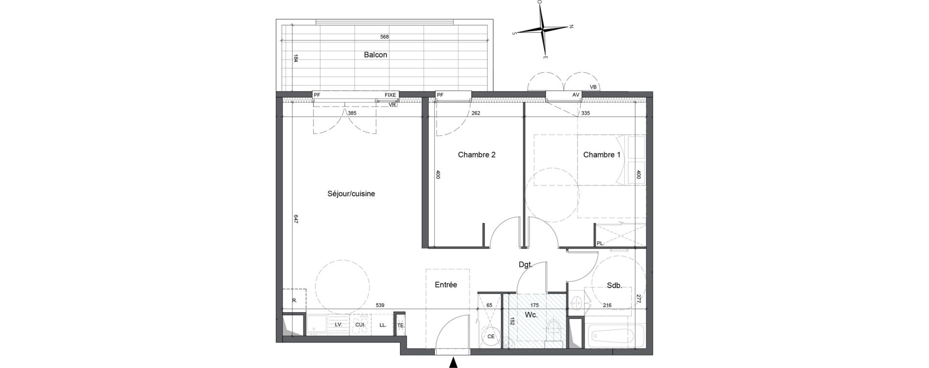 Appartement T3 de 64,67 m2 &agrave; Cavaillon Vign&egrave;res - saint-jacques