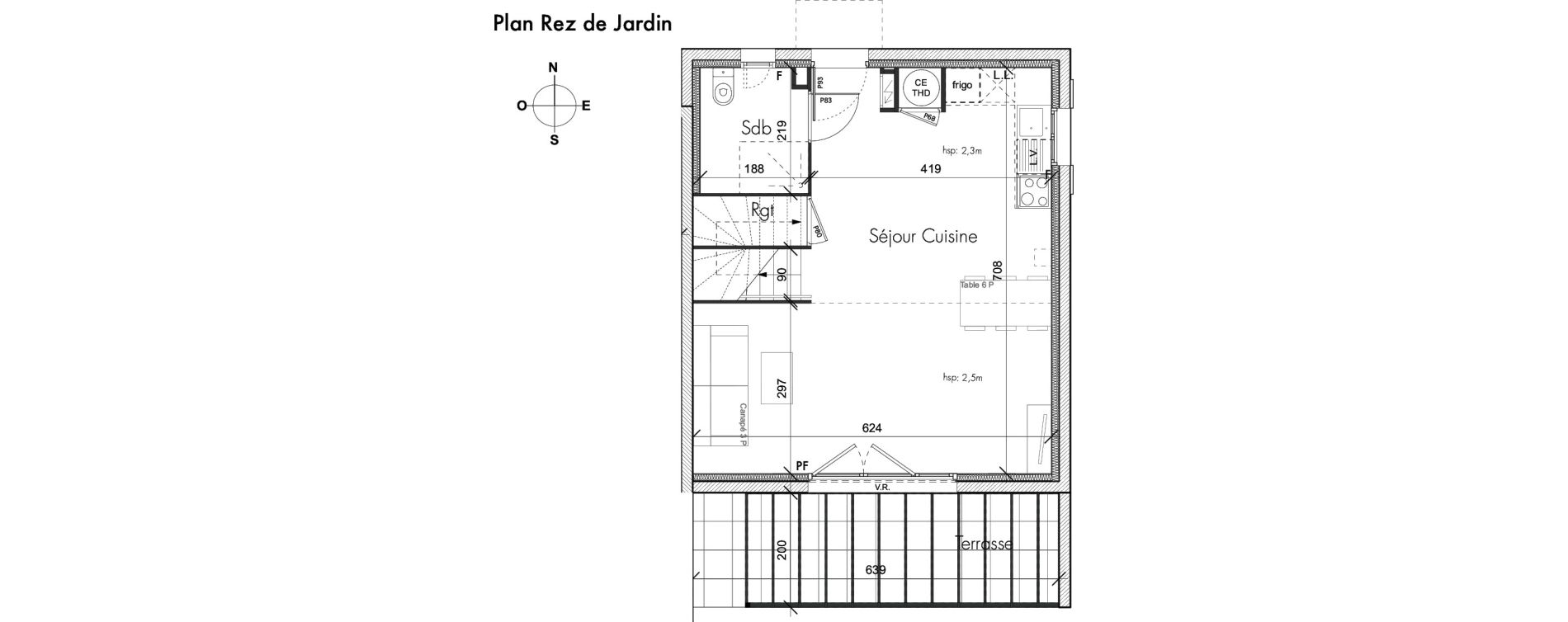Maison T4 de 79,60 m2 au Thor Centre