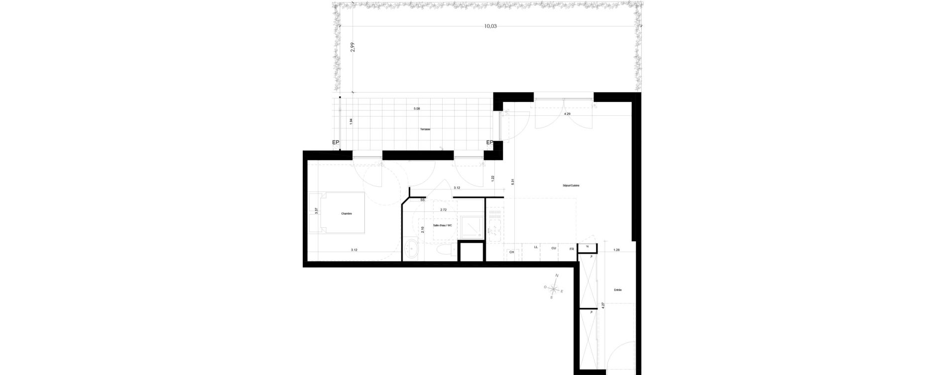 Appartement T2 de 49,90 m2 &agrave; Monteux Centre
