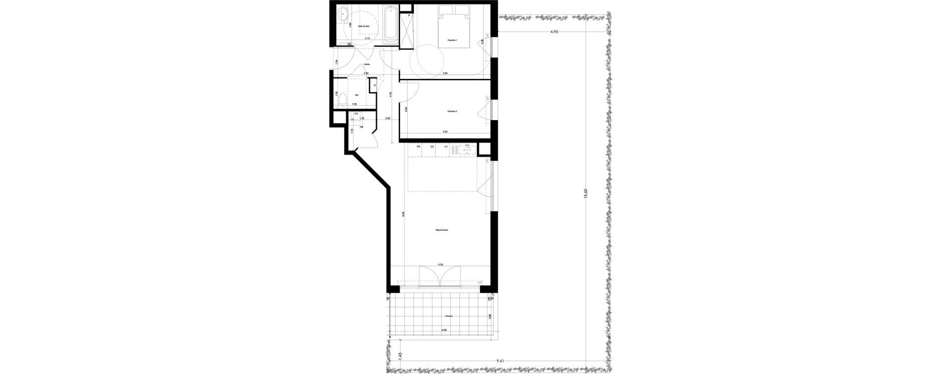 Appartement T3 de 66,40 m2 &agrave; Monteux Centre