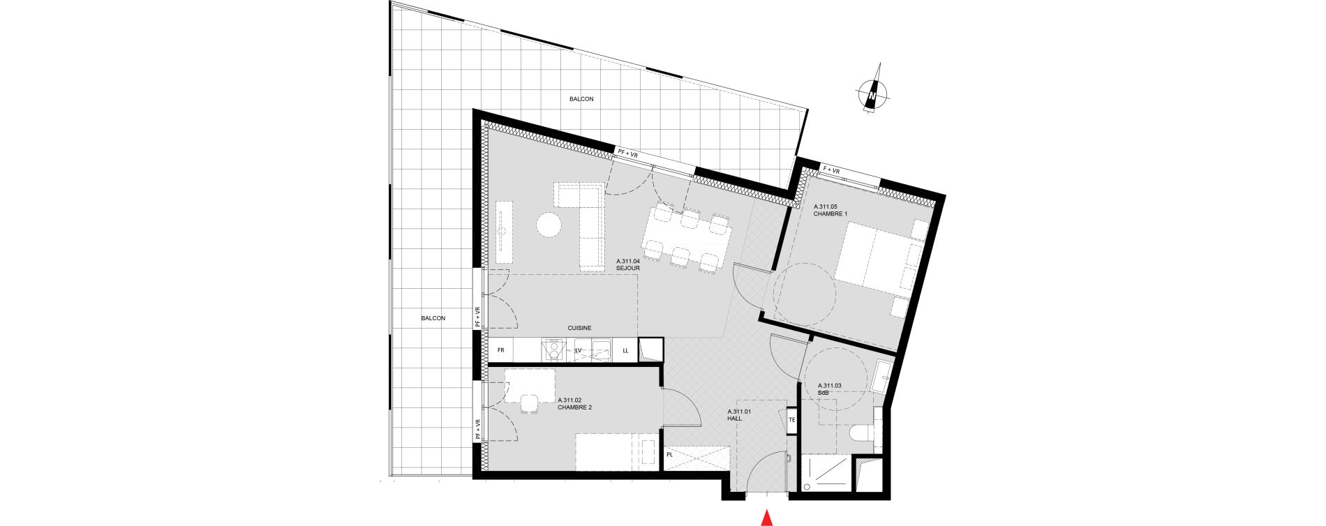 Appartement T3 de 69,50 m2 &agrave; Monteux Monteux beaulieu
