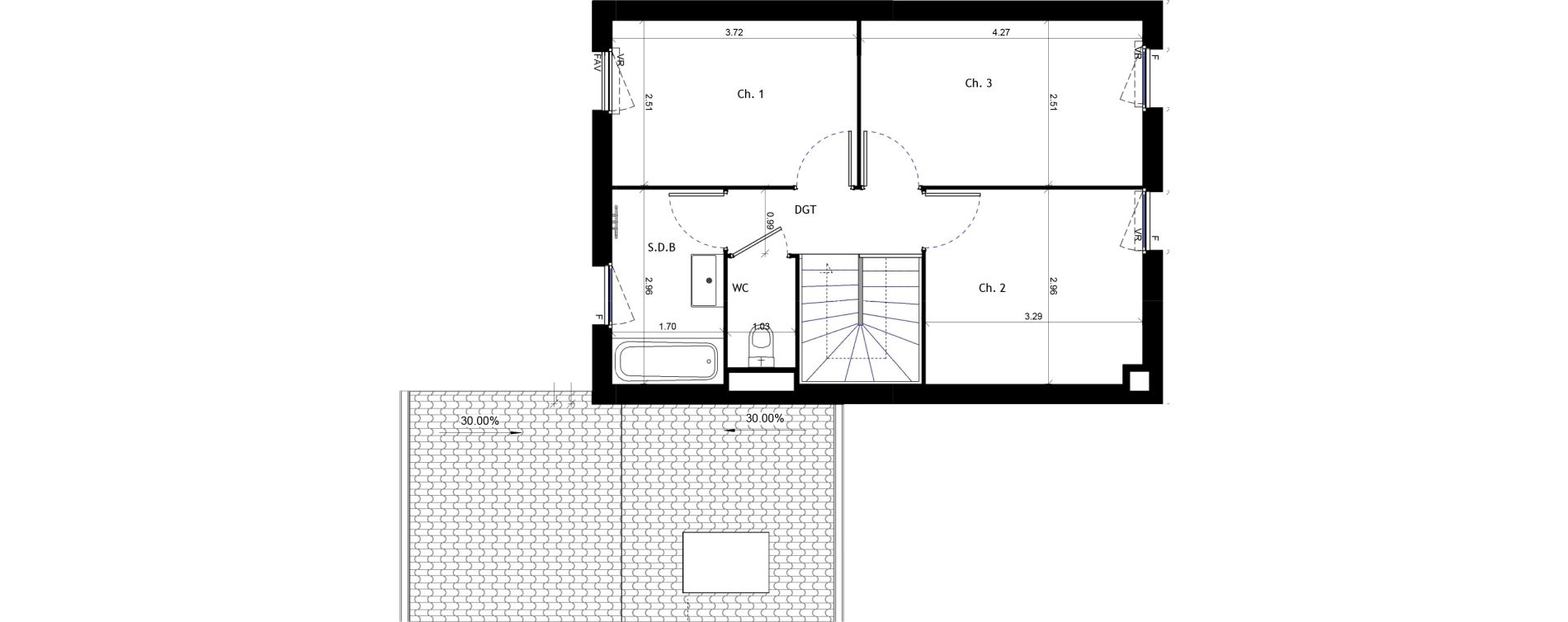 Maison T4 de 80,00 m2 &agrave; Pertuis Centre