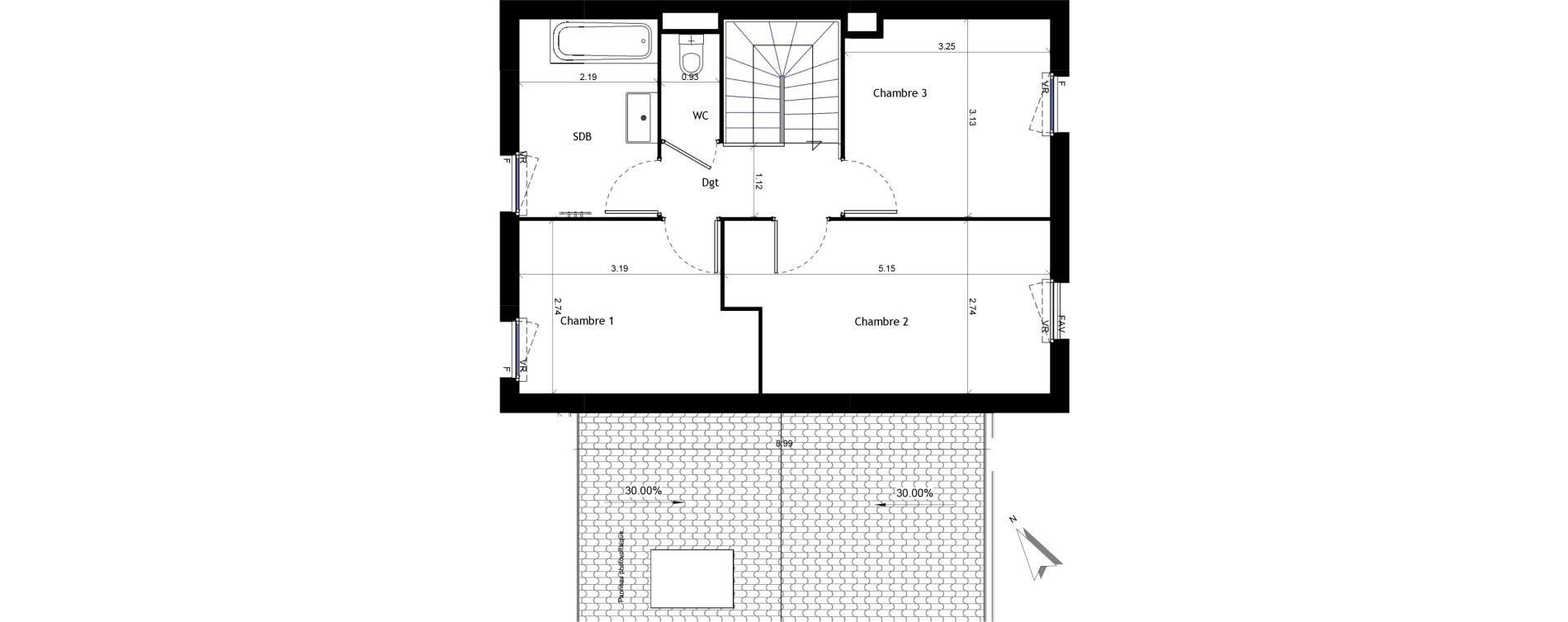 Maison T4 de 90,04 m2 &agrave; Pertuis Centre