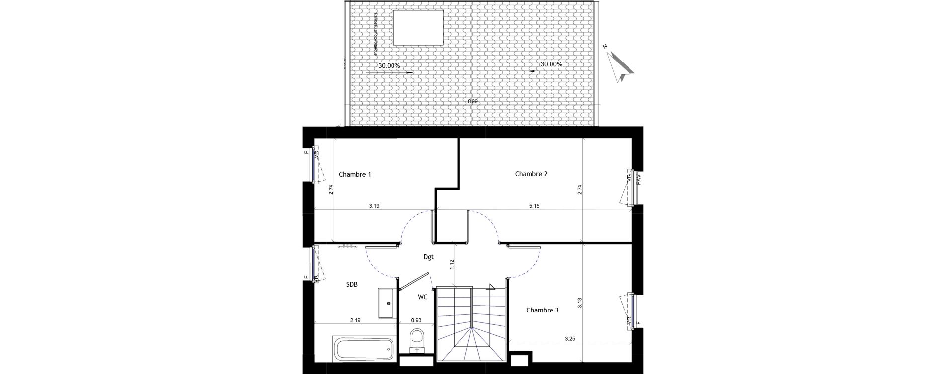 Maison T4 de 90,04 m2 &agrave; Pertuis Centre