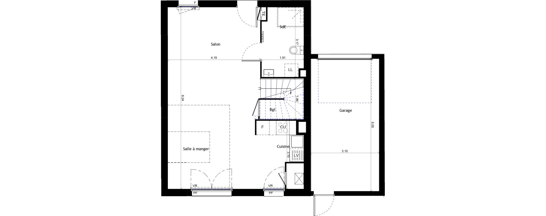 Maison T4 de 92,47 m2 &agrave; Pertuis Centre