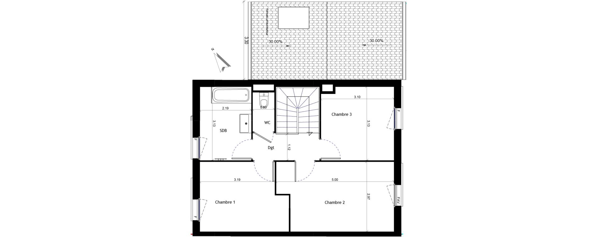 Maison T4 de 92,47 m2 &agrave; Pertuis Centre