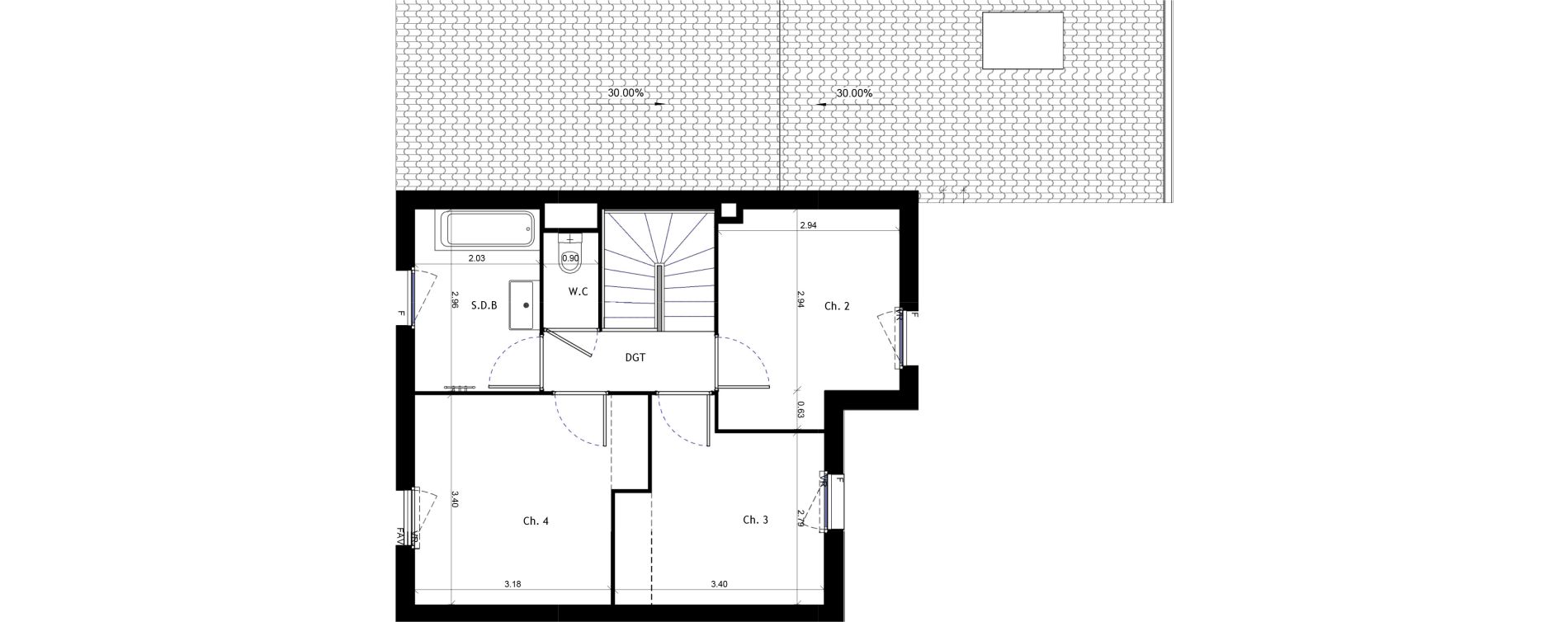 Maison T5 de 103,99 m2 &agrave; Pertuis Centre