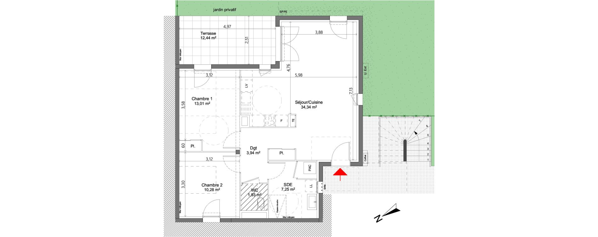 Appartement T3 de 70,75 m2 &agrave; Pertuis Centre