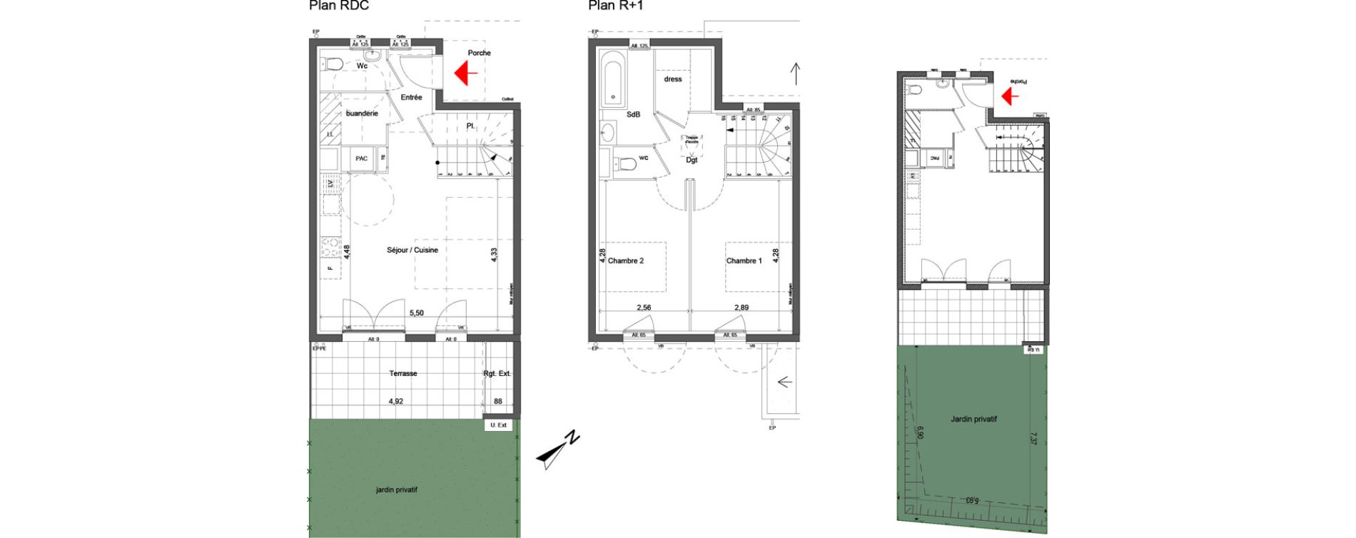 Maison T3 de 71,62 m2 &agrave; Pertuis Centre