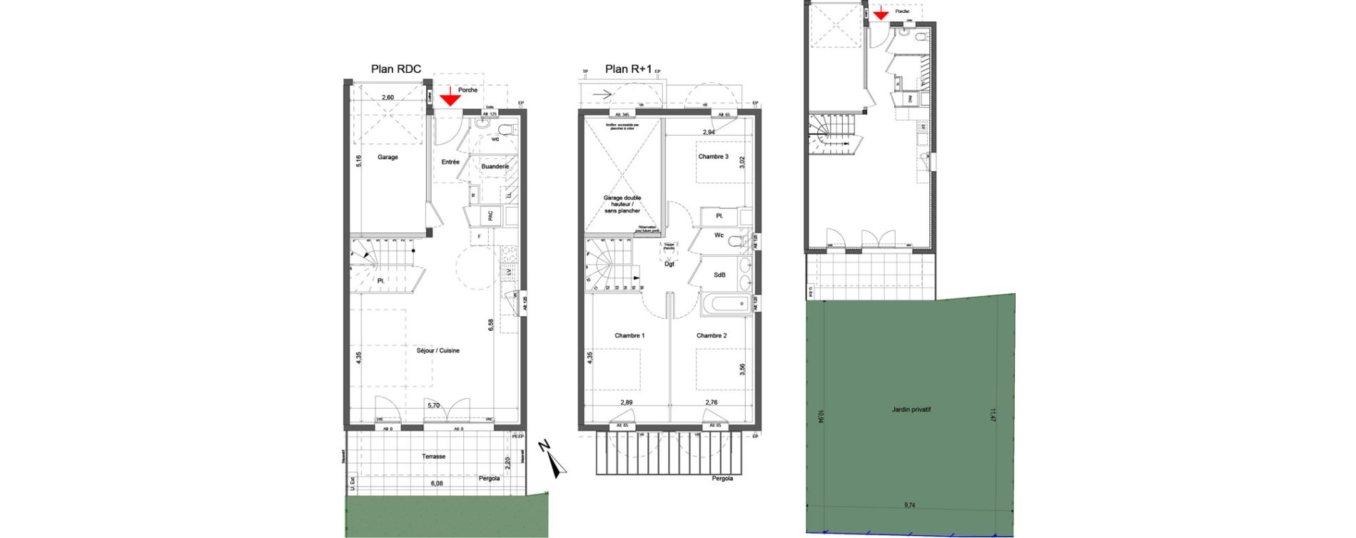 Maison T4 de 87,41 m2 &agrave; Pertuis Centre