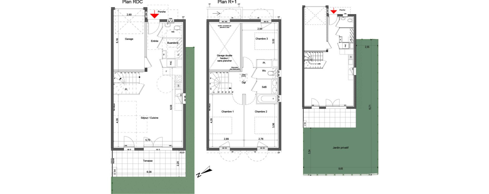 Maison T4 de 87,41 m2 &agrave; Pertuis Centre