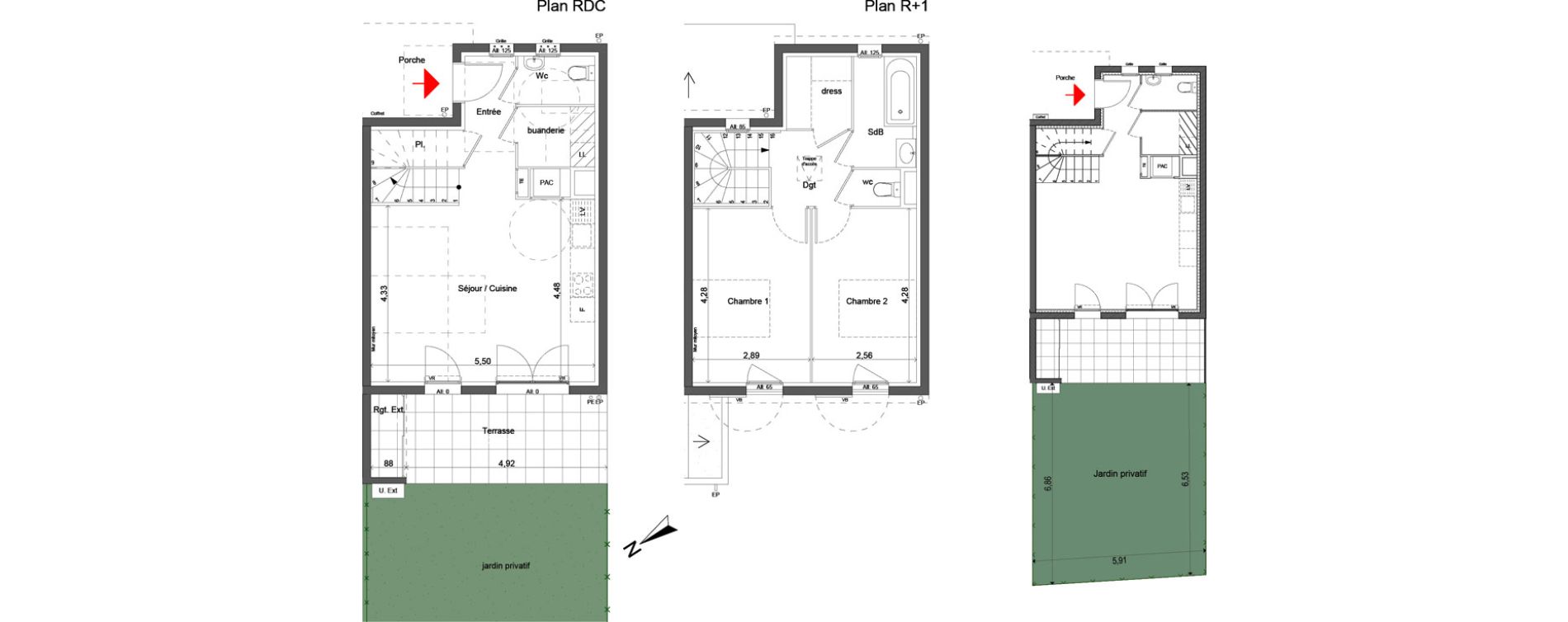 Maison T3 de 71,77 m2 &agrave; Pertuis Centre