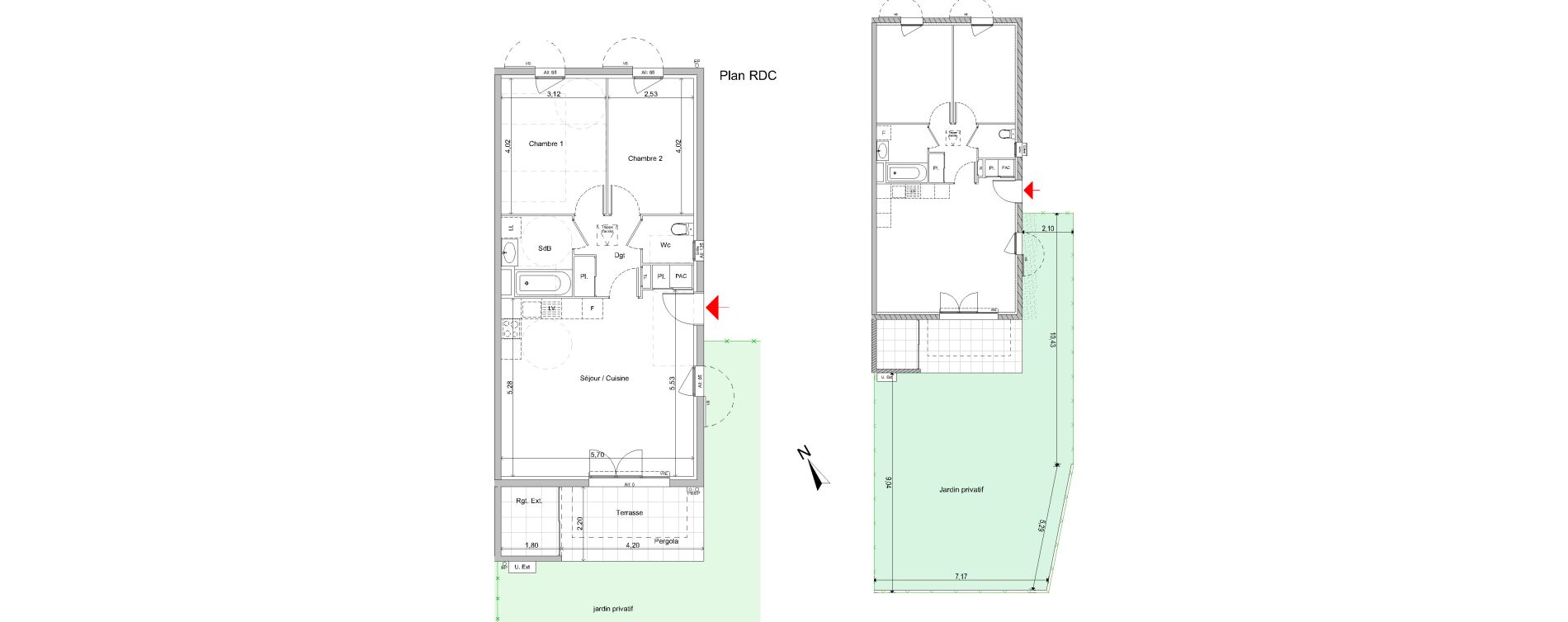 Maison T3 de 65,66 m2 &agrave; Pertuis Centre